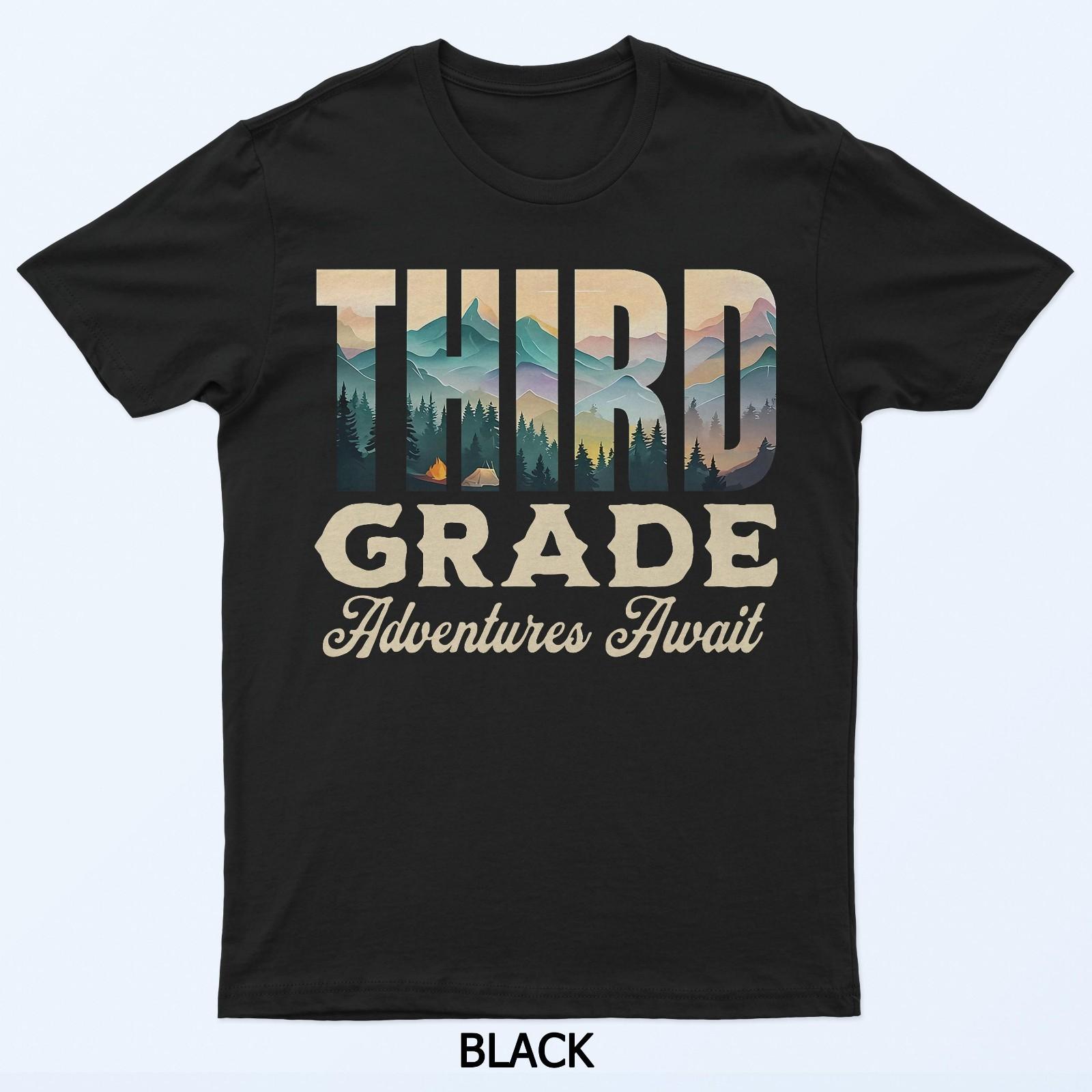 Приключения Третьего Класса Ждут Футболка Учителя Back To School 2XL
