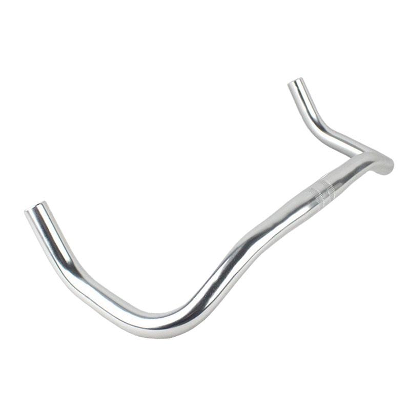 Bike Handlebar Rest Bend Bar Aluminum Alloy 22.2 *25.4*420mm Single Speed Bike Track Fixed Gear Road Bicycle Bullhorn Handlebar