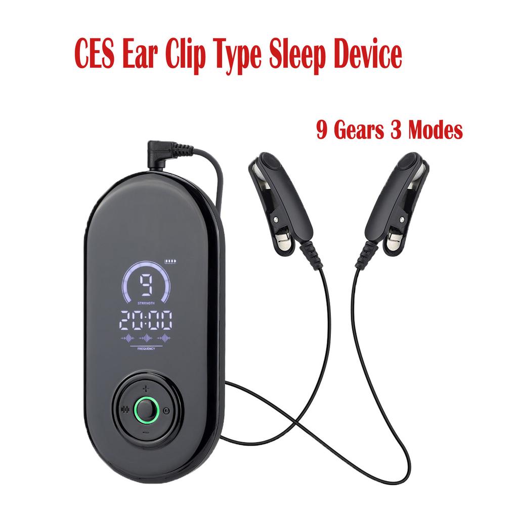 Strumento CES per il Sonno Auricolari Cablati Portatile Intelligente Ipnosi Sollievo dall'Insonnia Ansia Emicrania Sonno Profondo Riposo Dispositivo