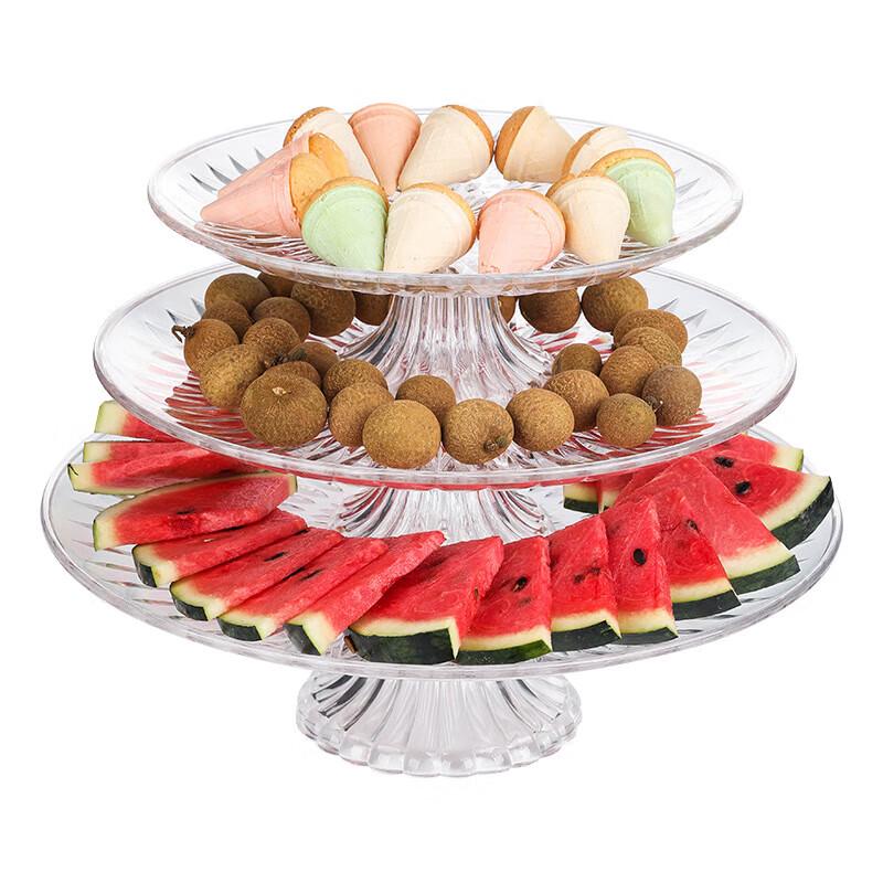 Jingqingfu Transparent Acrylic Drop-Resistant Serving Plate