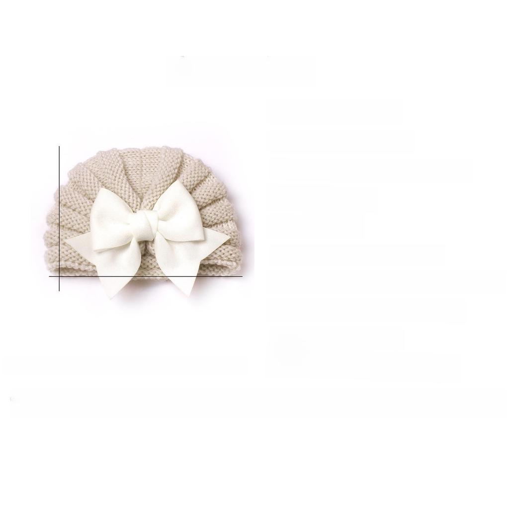 New Arrival: Baby Knit Hat with Bow, for Autumn and Winter – European and American Style