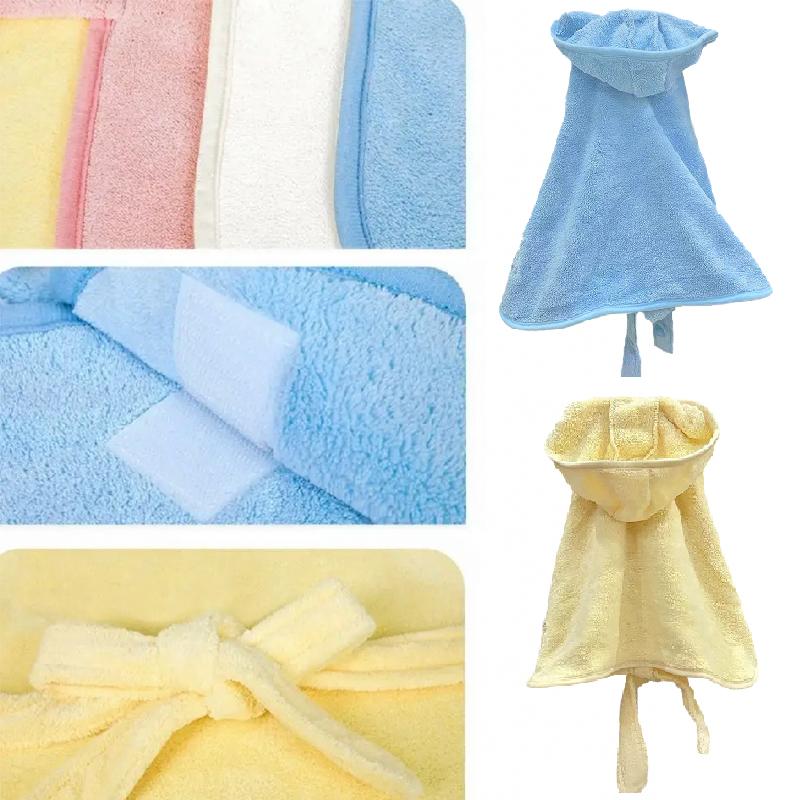 1PC Pet Towels Comfortable Bathrobes Wearable Bath Towel Pet Supplies Cute Quickdry Fabric All-Season Multi-color