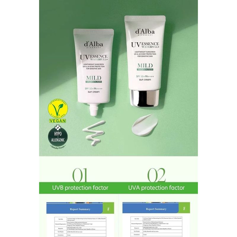 d'Alba - Waterfull Mild Sun Cream