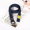 Unisex Cargo Belt Pants Canvas Waistband Extended Length Pants Strap Students
