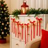 12 Pcs Velvet Bows with Jingle Bell Vintage Christmas Ribbon Bows for Garland Wreath Christmas Tree Decoration