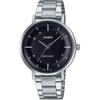 Quartz Movement Stainless Steel Strap Watch Unisex Black Dial LTP-VT03D-1B