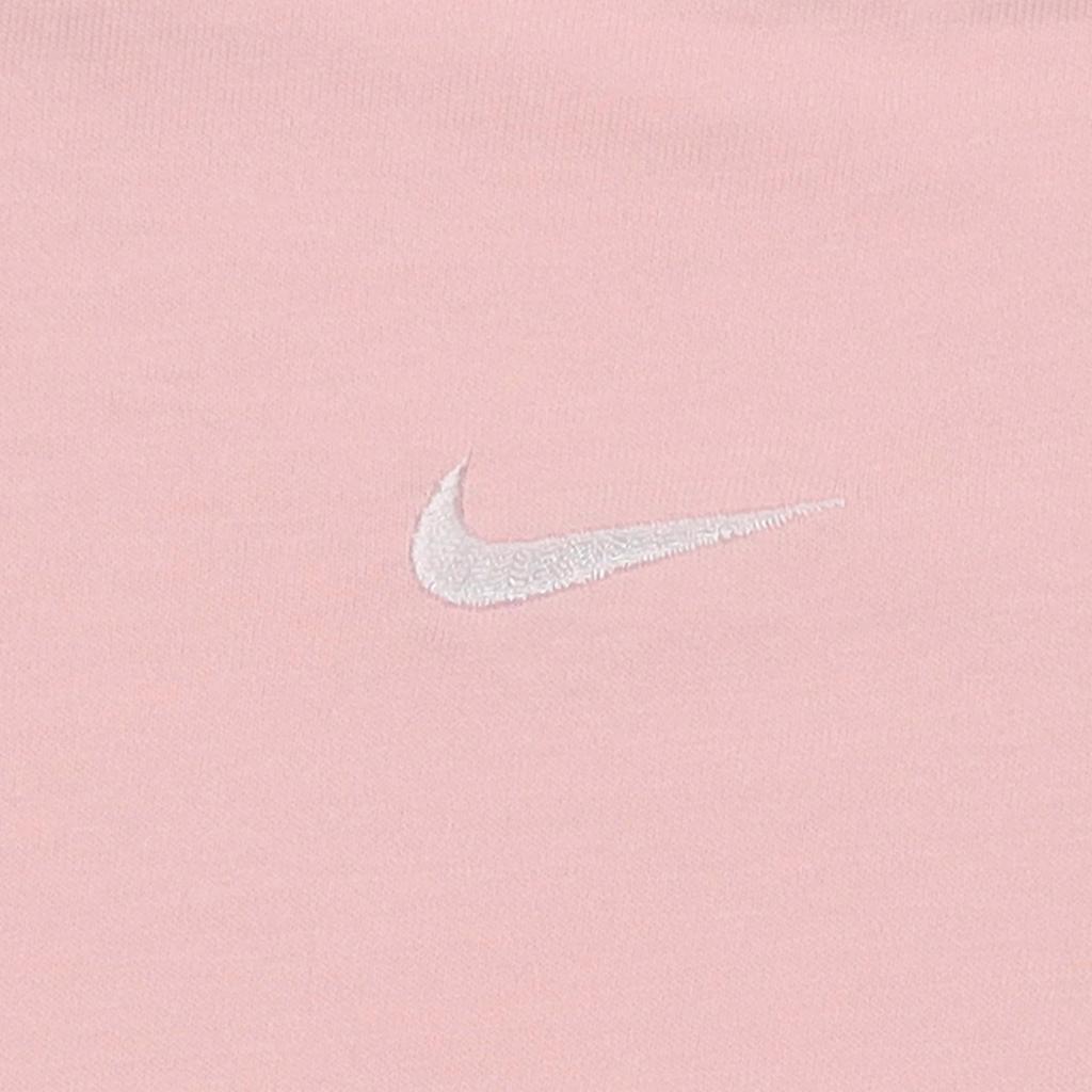 Nike Sportswear Essential Logo Embroidered Sports Knit Short Sleeve T-Shirt Women Tops Light-Pink CJ2243-610