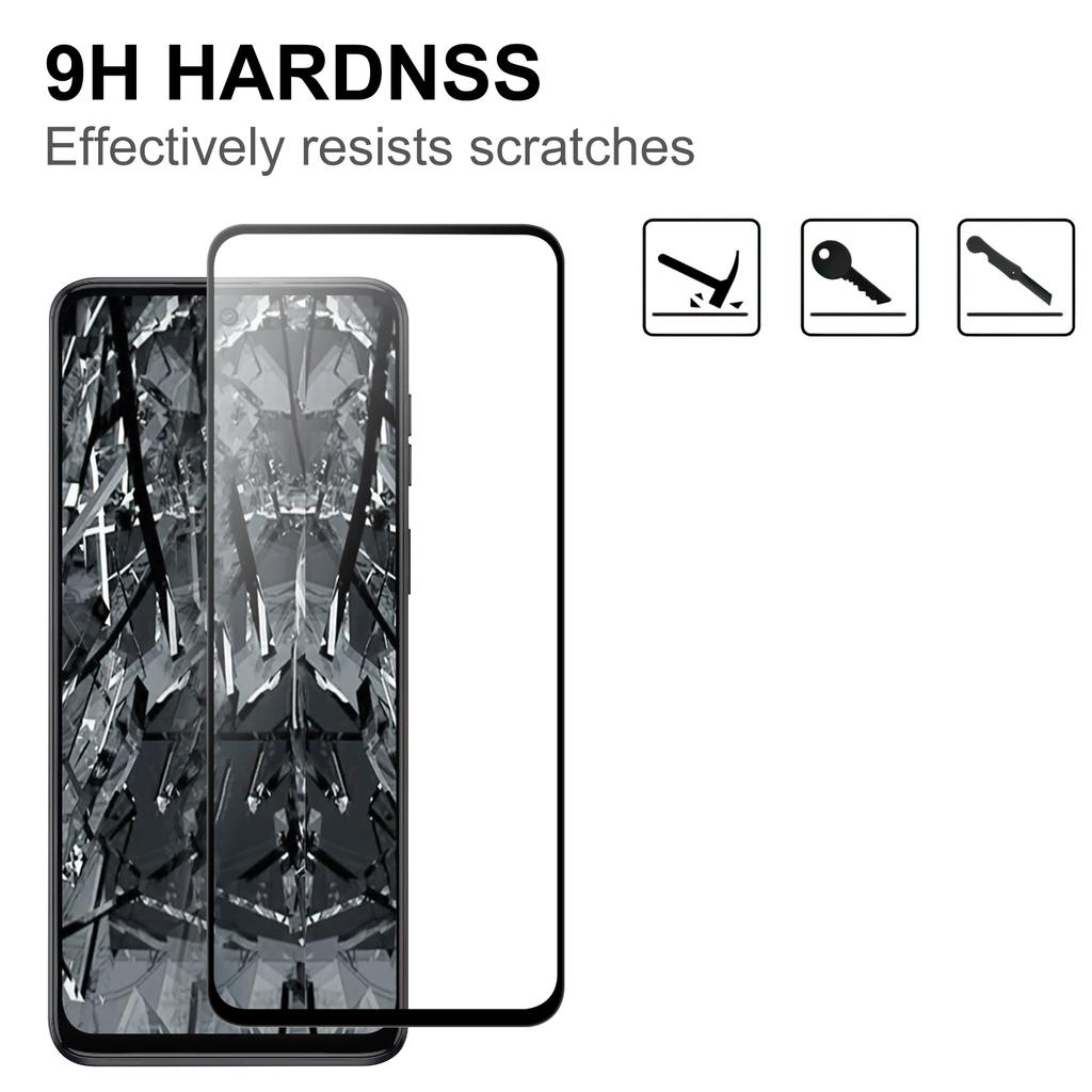 For Motorola Moto G56 5G AGC Glass Screen Protector Full Glue Black Edge Tempered Glass