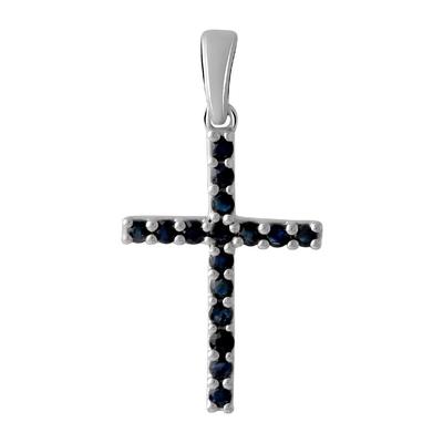 Silver Cross with Sapphire 0.705ct (0460178)