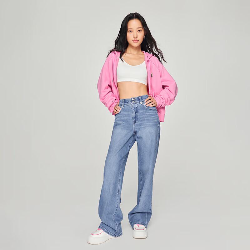 Lee Women's 428 Beauty Denim Relaxed High-Waist Straight-Leg Jeans