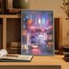 Beautiful City Night Lamp Narrow Bezel Atmosphere Lamp LED Night View Light Painting  Room