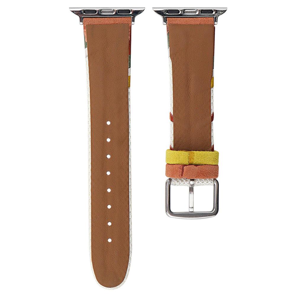 

For Apple Watch Series 10 42mm/9 8 7 41mm/SE (2023) SE (2022) SE 6 5 4 40mm/3 2 1 38mm Mesh+Leather Band As shown G