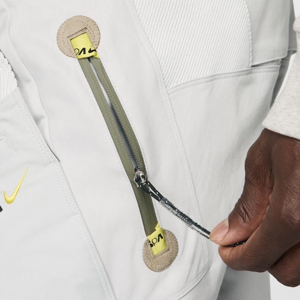 Nike ISPA Міцні Зносостійкі Штани Кежуал Прямого Крою з Багатьма Блискавками Унісекс Штани Фотонно-Сірі FJ7372-025