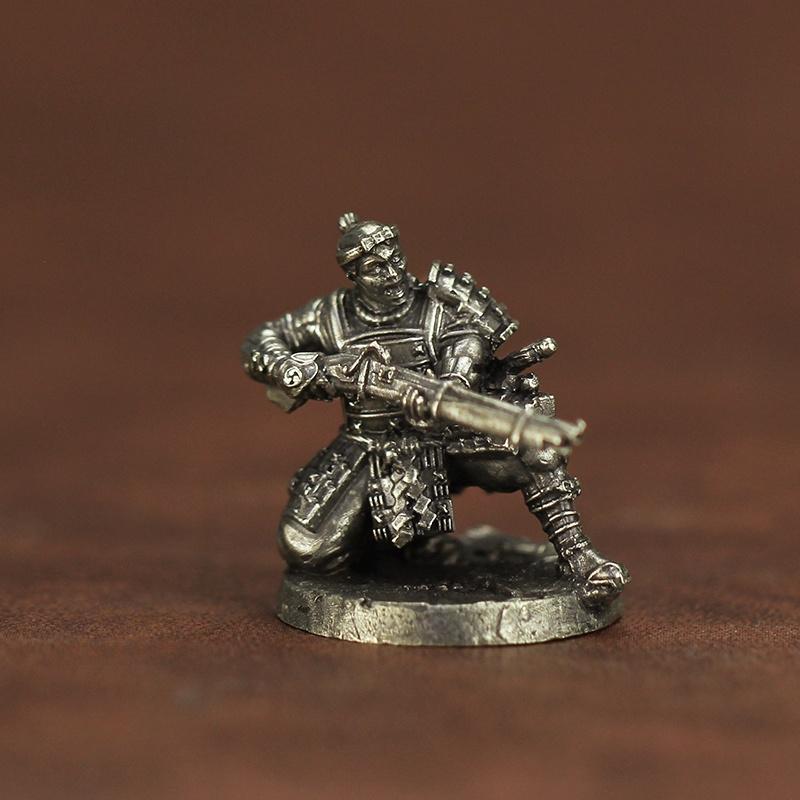 New Metal Chess Piece Samurai Ninja Ancient Soldier Model Toy Desktop Game Gift Display Piece Static Action Figure Collectible