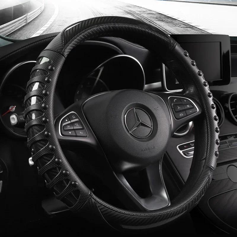 Micro Fiber Leather Steering Wheel Cover for VOLVO XC60 XC90 XC40 XC70 S60L C30 S80 S90 V50 V60 Car Accessories