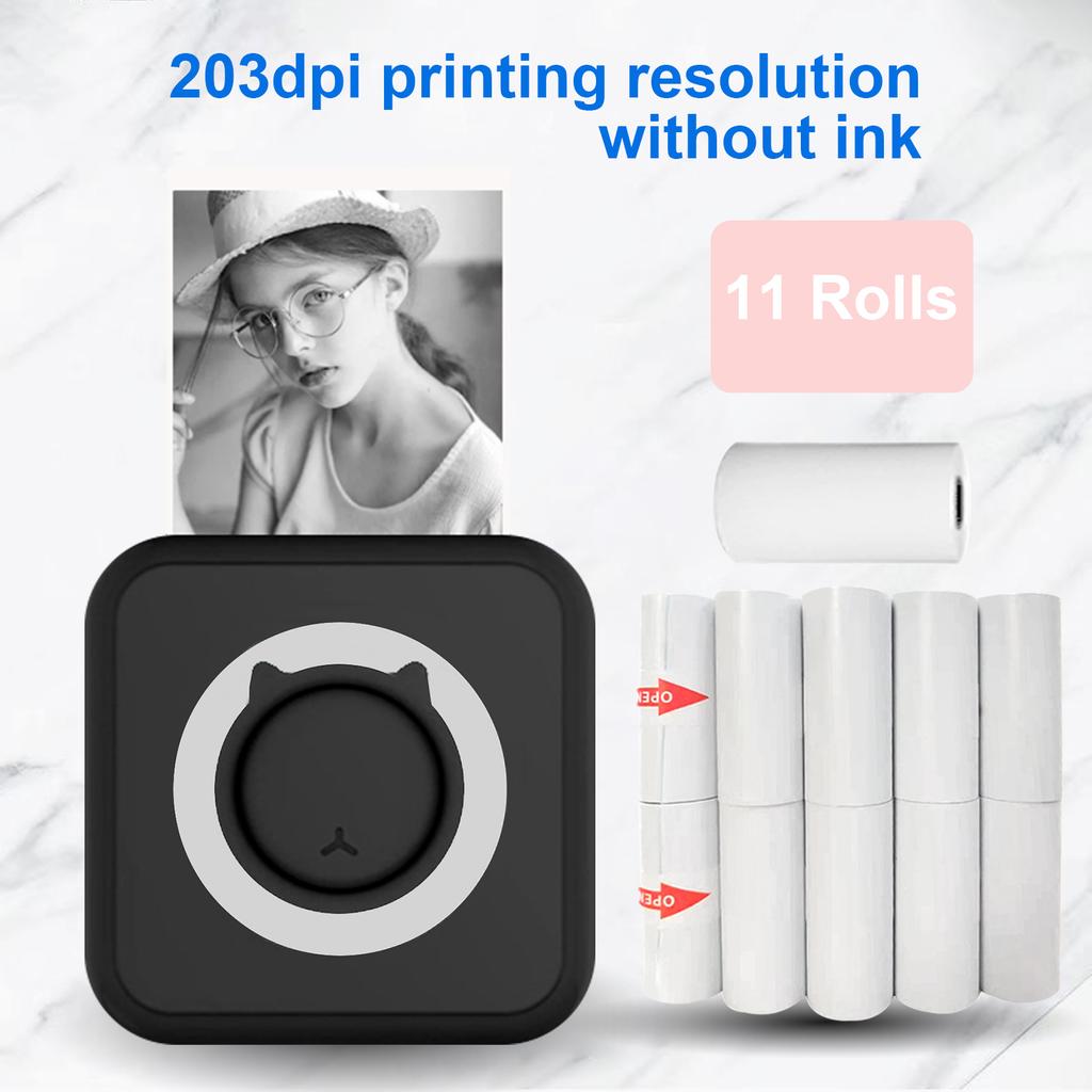 All-in-one Photo Printer Multifunction Portable Printer Wireless Instant Mini Printer Support BT