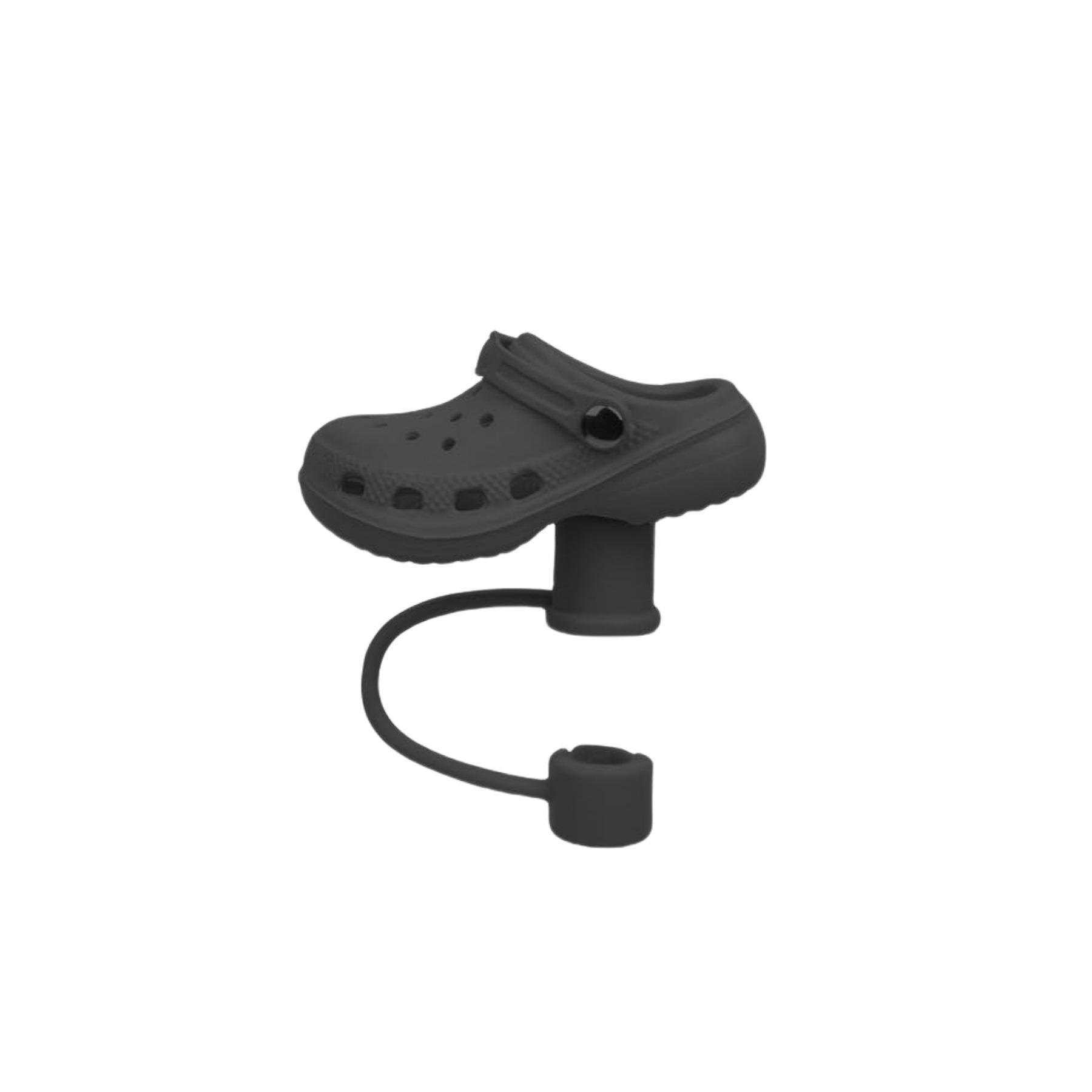 

1 шт. Симпатичные силиконовые чехлы для трубочек для чашек Stanley Cups, многоразовые 10-миллиметровые пыленепроницаемые крышки, совместимые с Stanley 30/40 унций чёрный