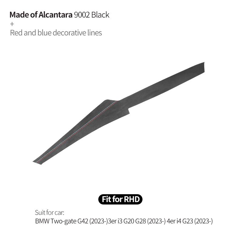 For BMW G42 3er I3 G20 G28 G23 Dashboard Cover trument Panel Trim Stickers Made of Alcantara Car Interior Tuning Accessories
