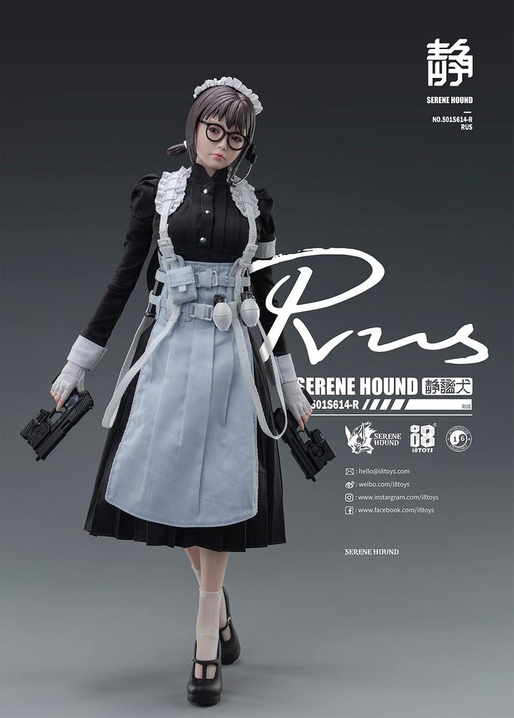I8TOYS SERENE HOUND Series 501S614 R Cerberus Maid Corps Ross 1/6 Scale PVC & Silicone & Metal Pre-painted Movable Figure