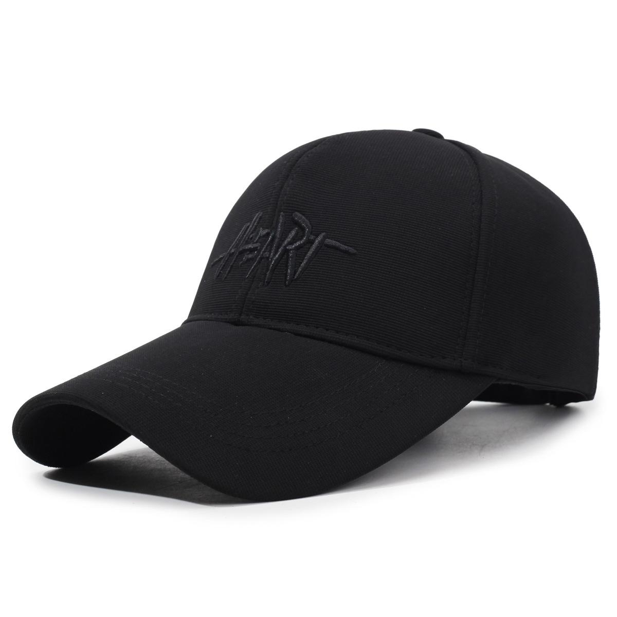 

Fashion cap Children s high-end summer sunscreen sun hat Men s curved brim Adjustable couple baseball cap Adjustable чорний