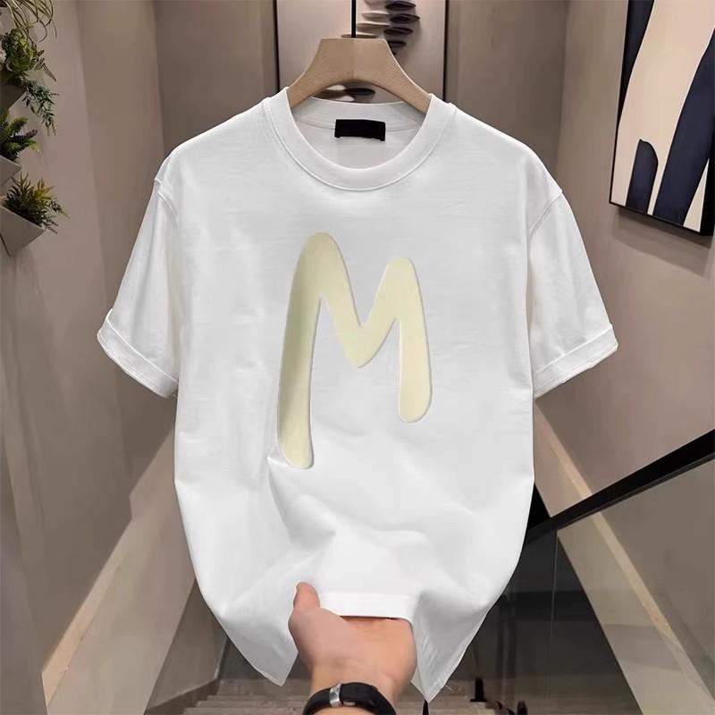 Trendy Brand Short-Sleeved Pure Cotton Men'S Printed T-Shirt Trendy Men'S And Women'S Versatile Round Neck T-Shirt Men'S