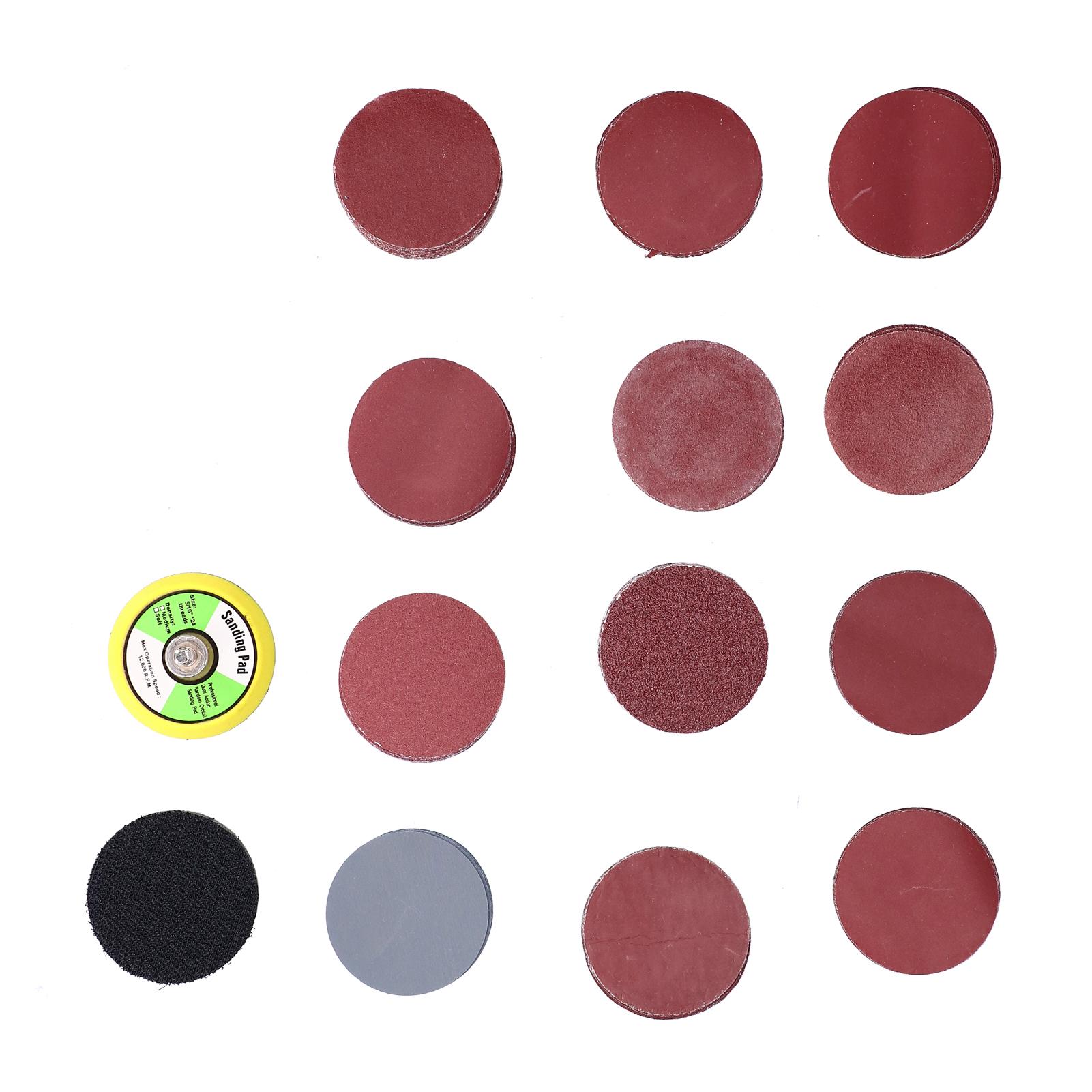 

Комплект из 122 наждачных дисков с абразивной подложкой, полировальная шлифовальная бумага, круглая, 2 дюйма DM05601282