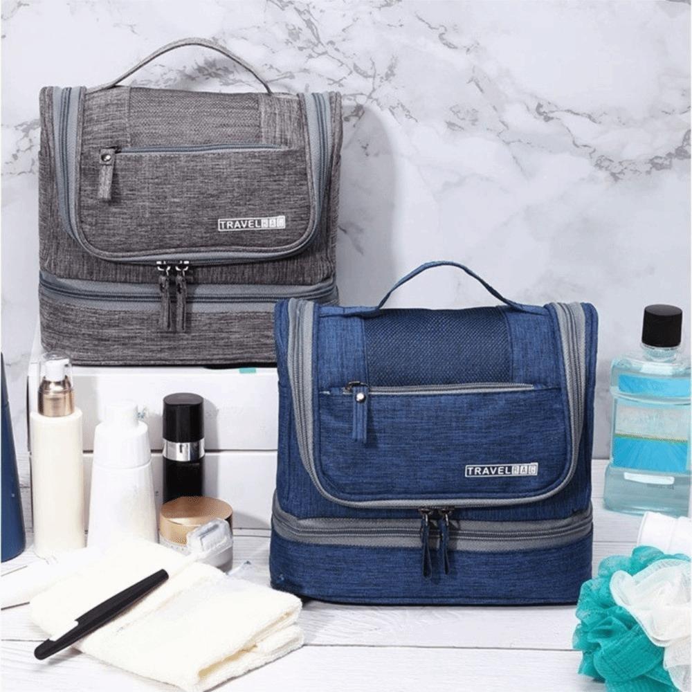Multifunctional Hanging Makeup Bag Solid Color Toiletry Bag Cosmetic Organizer  Personal Care