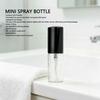 50 Pcs Mini Spray Bottle 5ml Refillable Clear Glass Perfume Spray Bottle for Travel Daily Life Black 5ml Glass