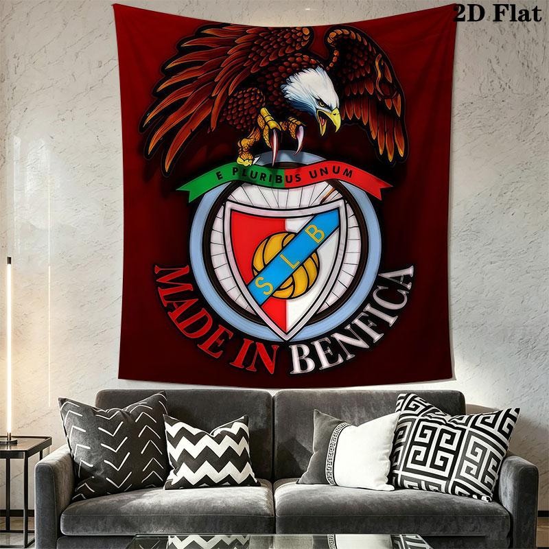 S.L. Benfica  POSTER Wall Hanging Printed Fabric Blanket Decorative Tapestries for Bedroom Living Room Home Decor