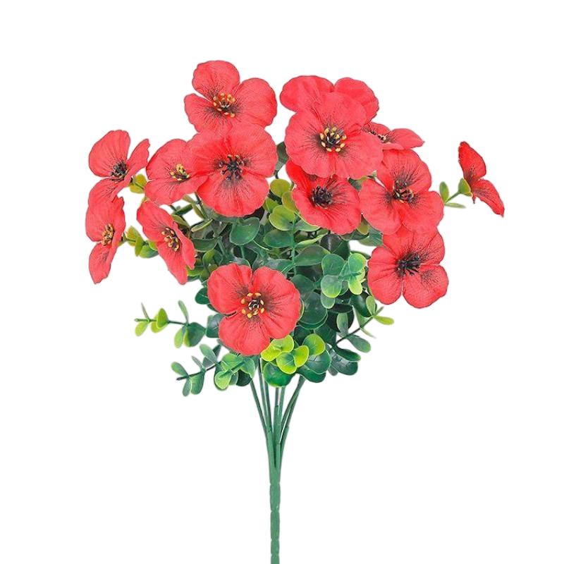 

Artificial Pansy Violet Flowers Fake Hanging Morning Glory Flowers For Home Garden Balcony Wedding Outdoor Wall Decoration