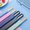 Portable Single Pair Stainless Steel Chopsticks with Storage Box for Travel or Outdoors