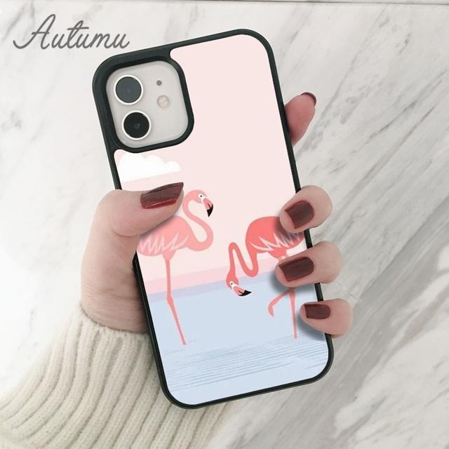 Animal Flamingo Phone Case for iPhone 11 12 13 14 Pro Max Mini X XR XS SE 2020 5 6S 7 8 Plus Samsung Galaxy S21 S22 Cover Shell