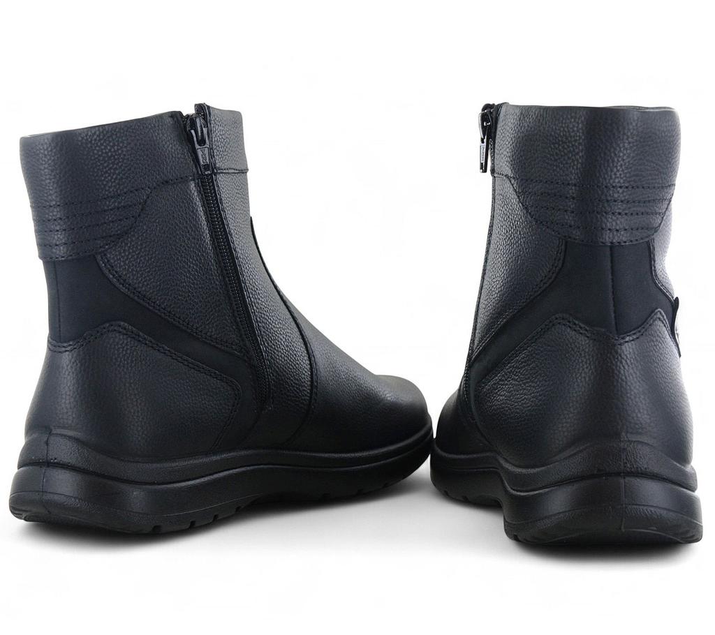 JOMOS Buty Zimowe Męskie Atlanta - Ocieplane Wełną Jagnięcą - Skóra Czarna 464504-373-000 ORYGINALNE