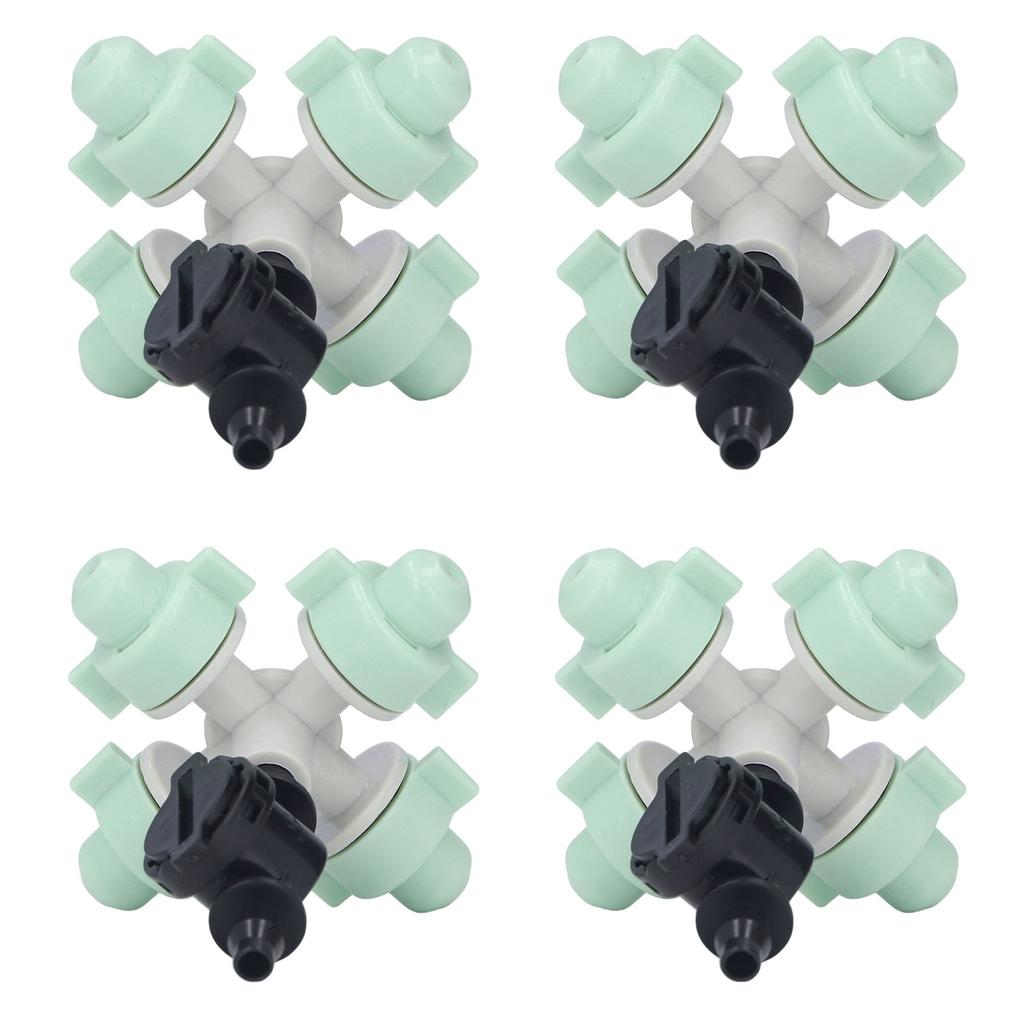 10er Set Kreuz-Sprühdüsen mit 4/7mm Anschluss Mikro-Bewässerungskopf für Ackerland Garten