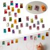 10Pcs Bear Refrigerator Magnets Cute Chalkboard and Whiteboard Stickers Refrigerator Stickers for Home Kitchen