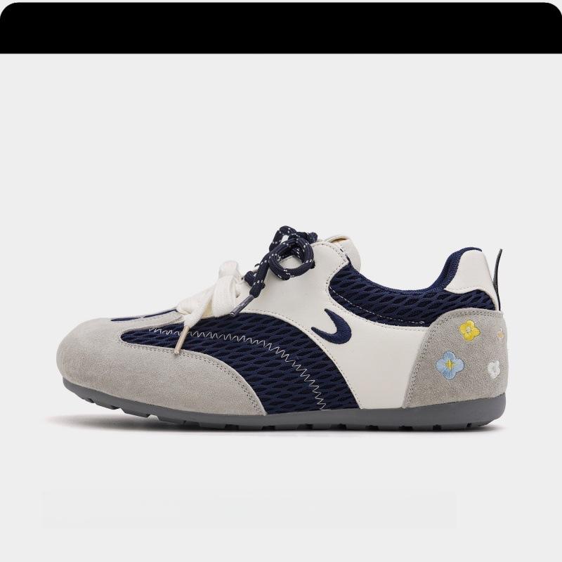 

Blue Cabinet Flora~ Mesh breathable German training shoes for women s autumn new 2025 casual versatile sports shoes for women 40 серо голубой