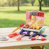 Kids Simulated Barbecue BBQ Grill Playset with Spray Light and Sound Pretend Play Kitchen Cooking Toy BBQ Educational Toys