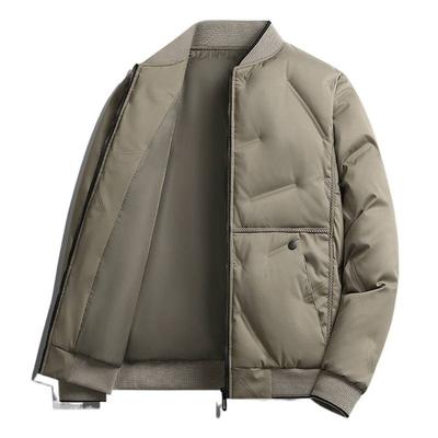 Mens Short Cotton Padded Jacket Winter Thick Warm Casual Hoodless Outerwear Youth