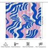 Blau Weiß Rosa Duschvorhang Badezimmer Dekor Wasserdichtes Gewebe Badezimmerzubehör Muster Heimdekoration Modernes Design Prin