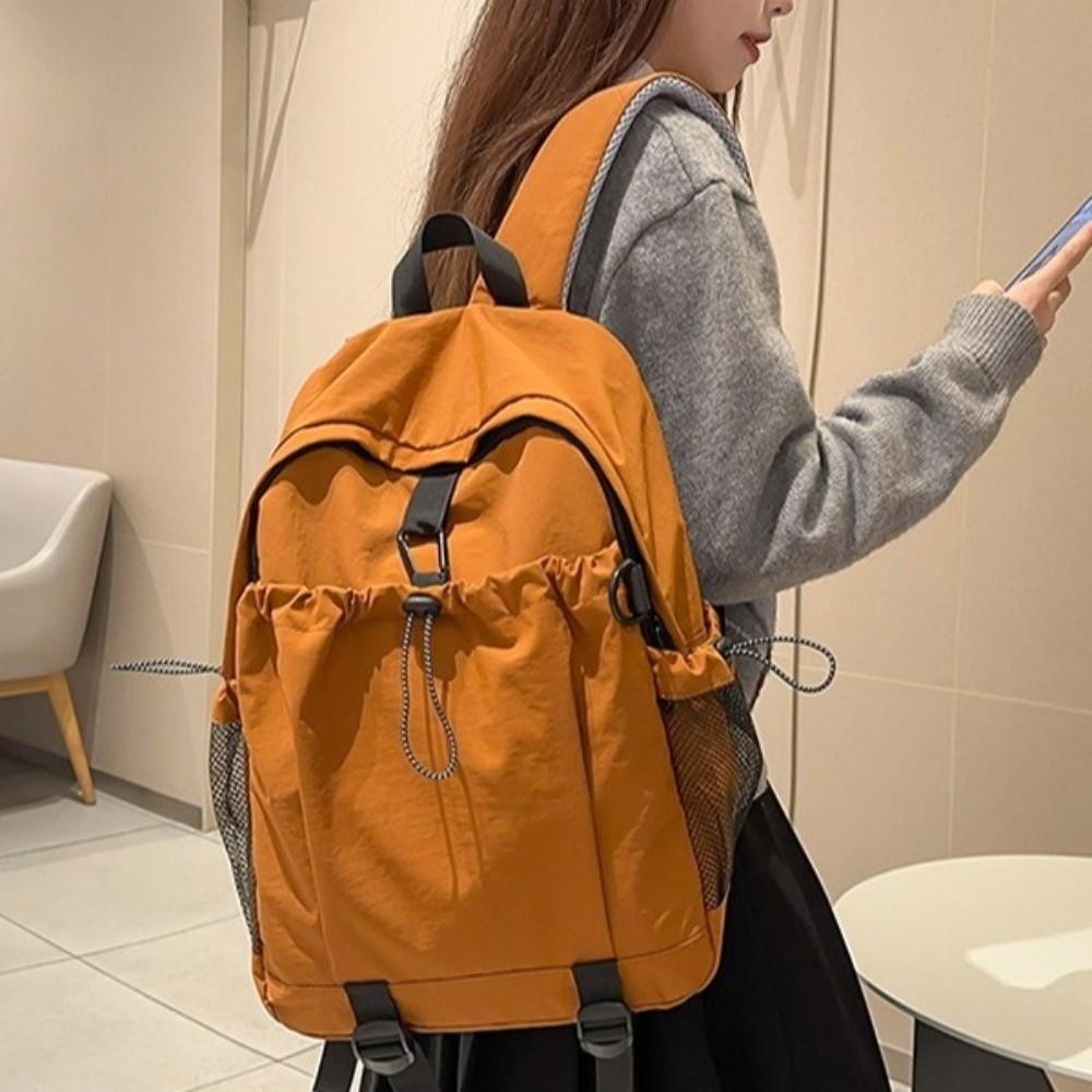 Fashion Multi-pocket Shoulders Backpack Adjustable Strap Large Capacity Travel Rucksack Casual Versatile Student Knapsacks