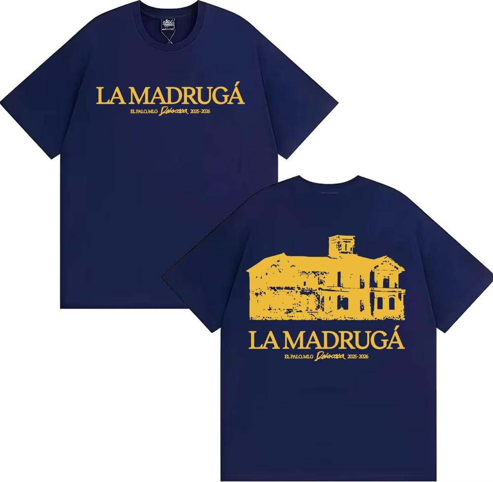 Delaossa La Madruga Cortijo 20252026 Graphic T Shirt Mens Clothing Cotton Short Sleeve T Shirt Harajuku Gothic Vintage Tshirt