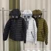 New Outdoor Functional Lenses Glasses Badge Embroidery Thermal Hooded Light Cotton Men's and Women's Couples Cotton Jacket Jacket