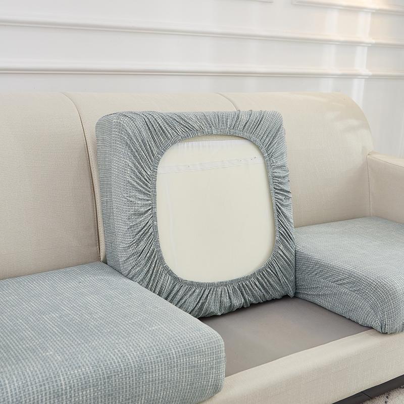 Spandex Stretch Sofa Seat Cushion Cover Chair Cover Pets Kids Furniture Protector Washable Removable Slipcover 1/2/3/4 Seat