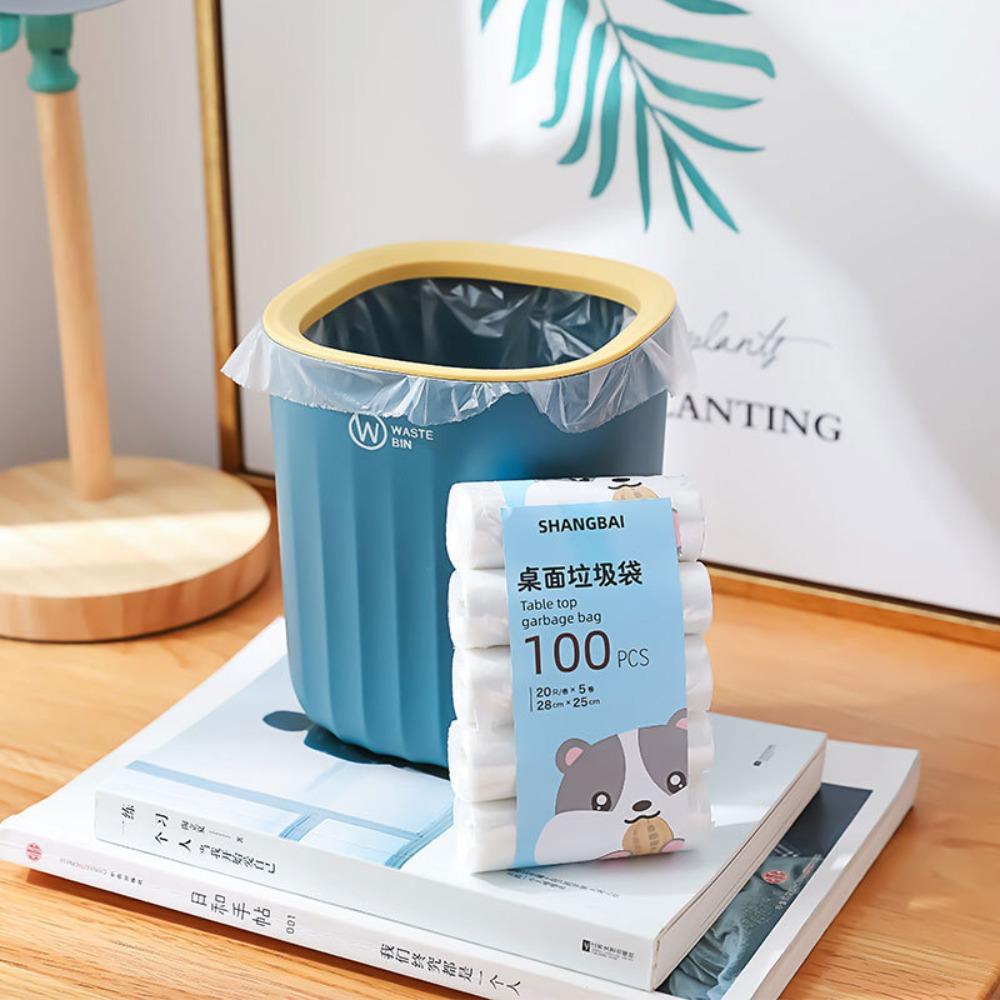 Durable Mini Waste Bin Thickened Garbage Collector Office Supplies Garbage Basket  Bathroom Vanity