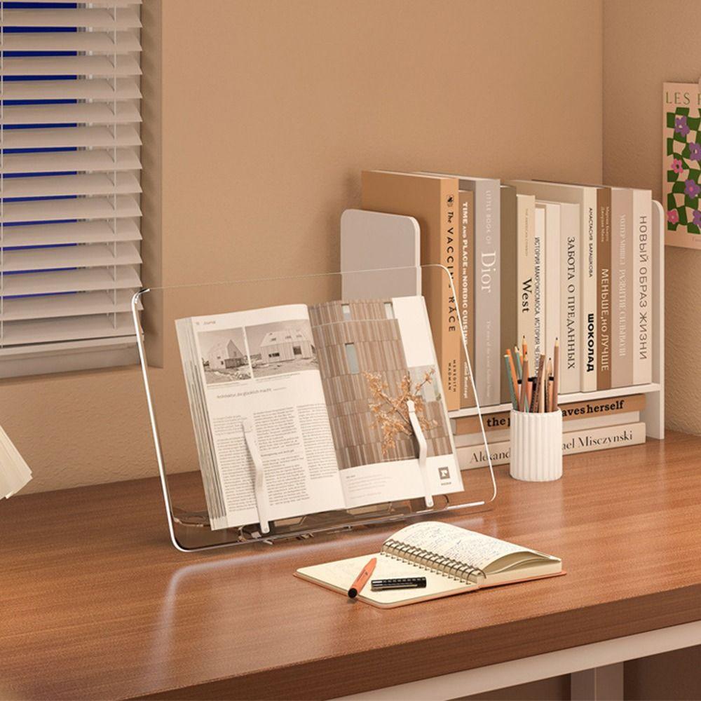 Comfortable Reading Acrylic Book Stand Multi-Functional Cookbook Bracket  Drawing Support