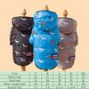 New Cute Dog Print Cotton Jacket Pet Clothing with Hat Two-Legged Design Winter Thickened Padded Dog Coat for Small Dogs
