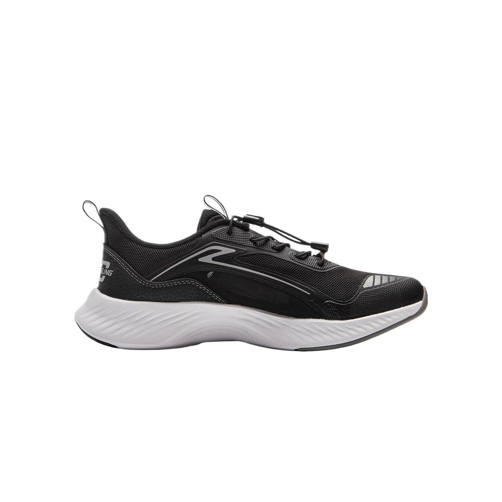 Li Ning Kids Sports Lifestyle Series Simple Comfortable Fashion Versatile Breathable Low-Top Casual Shoes Kids sneaker Black Asphalt-Gray YKCV050-1