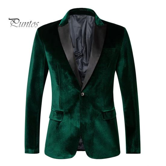 Goldener Samtanzugmantel mit Revers und einem Knopf, langärmelige Anzugjacke in Patchwork-Farbe, formelle Geschäftsoberbekleidung