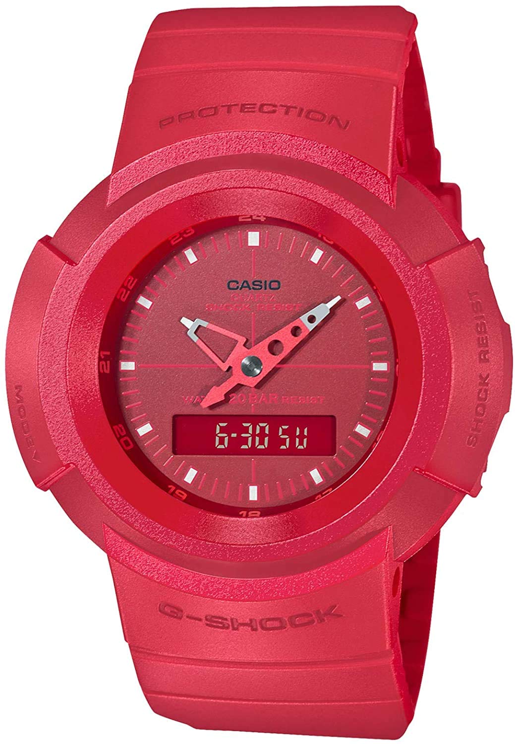 

CASIO Часы Casio Водонепроницаемые Revival Red G-SHOCK G-Shock Мужские AW-500 Ana-Digi AW-500BB-4E [Товар]