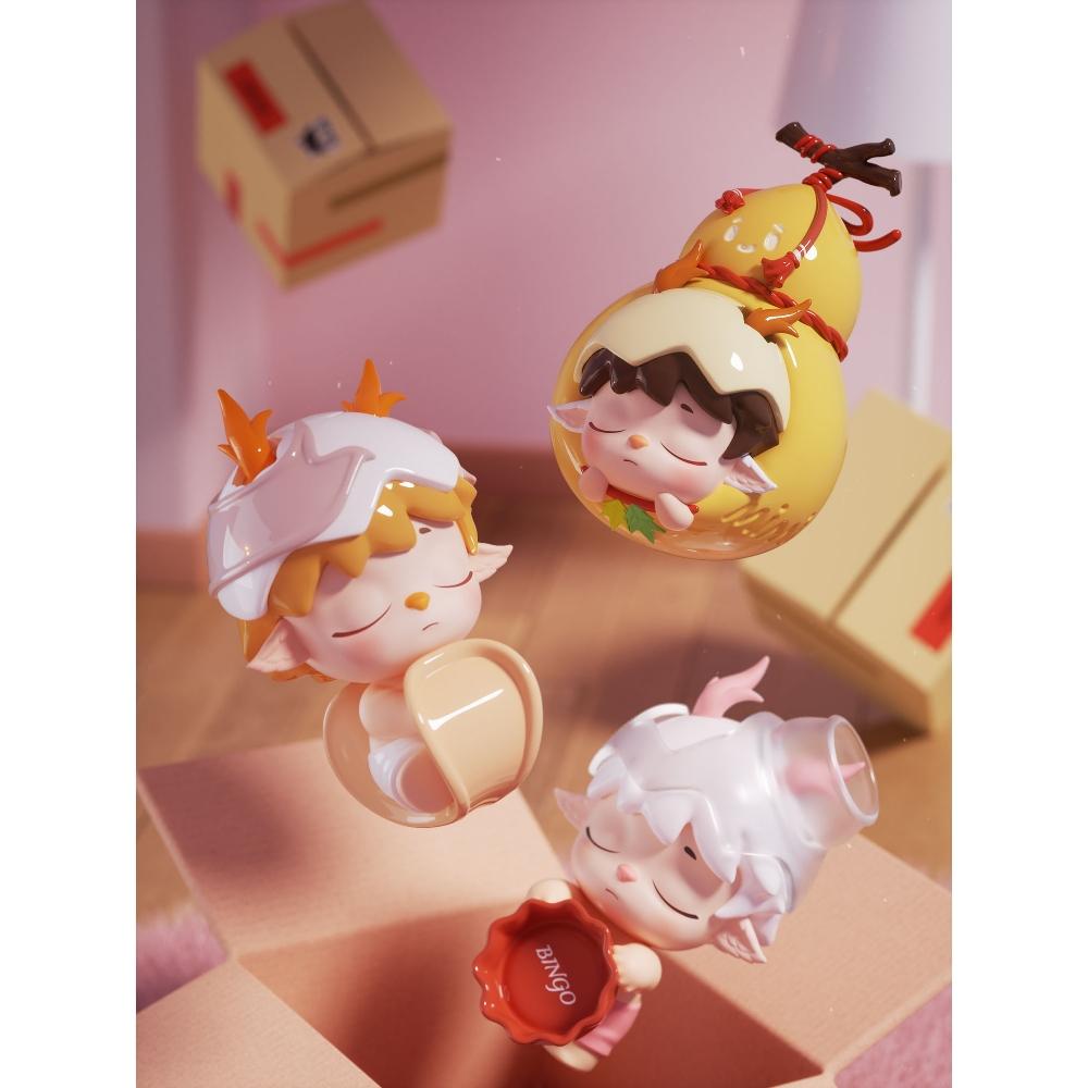 Null Mini Good Luck Manufacturing Bureau Series Trading Figure 1box 6pcs